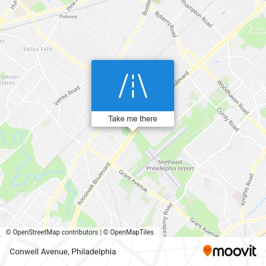 Mapa de Conwell Avenue