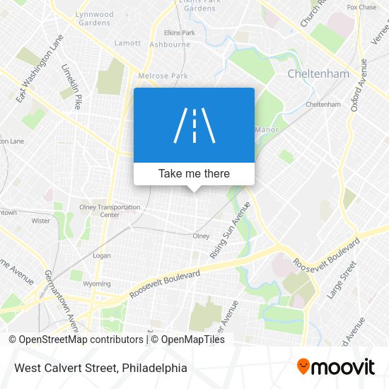 West Calvert Street map