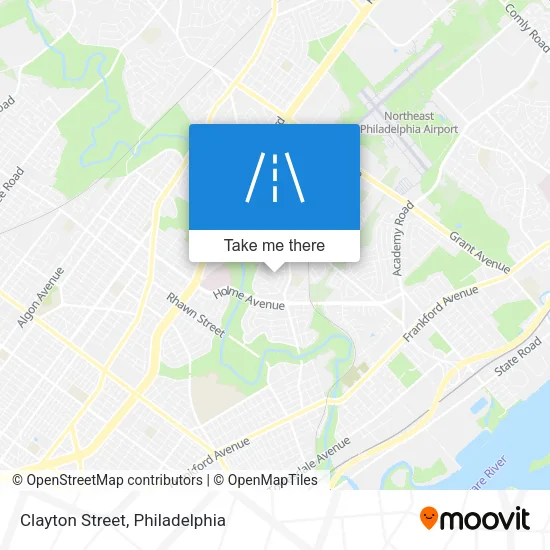 Clayton Street map