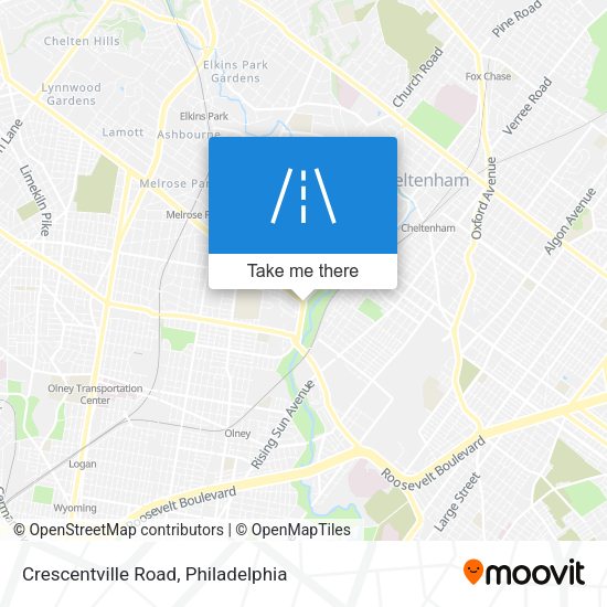 Mapa de Crescentville Road