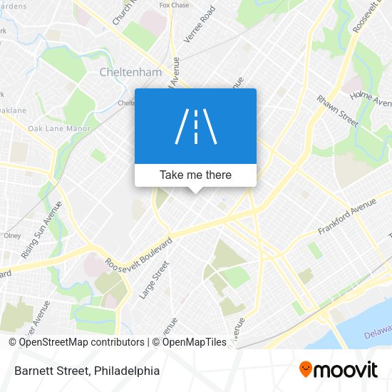 Barnett Street map