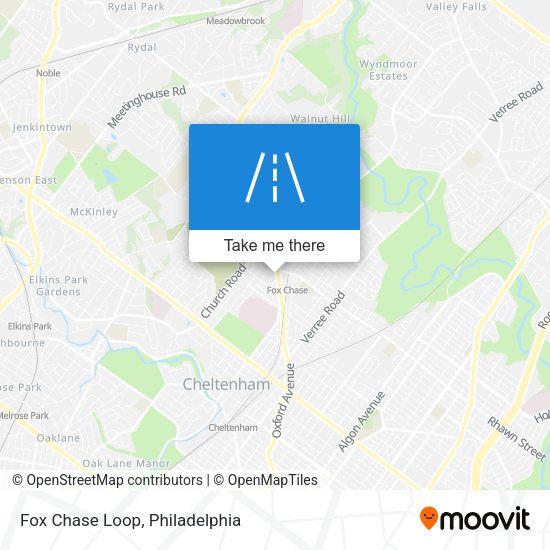 Fox Chase Loop map