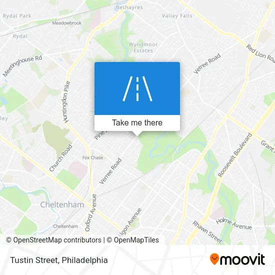 Tustin Street map