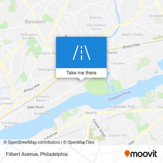 Filbert Avenue map
