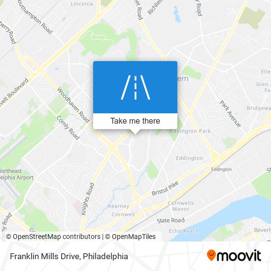 Franklin Mills Drive map