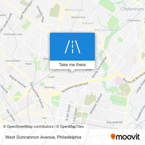West Duncannon Avenue map