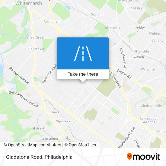 Gladstone Road map