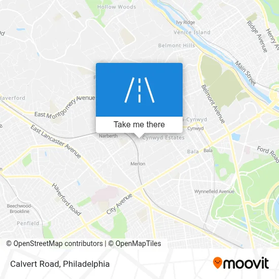Calvert Road map