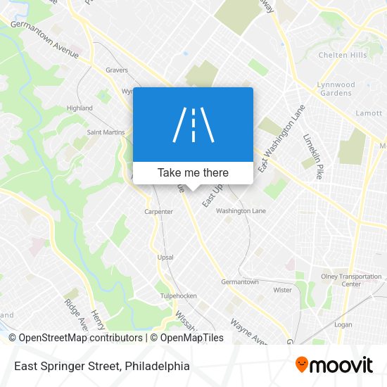 East Springer Street map