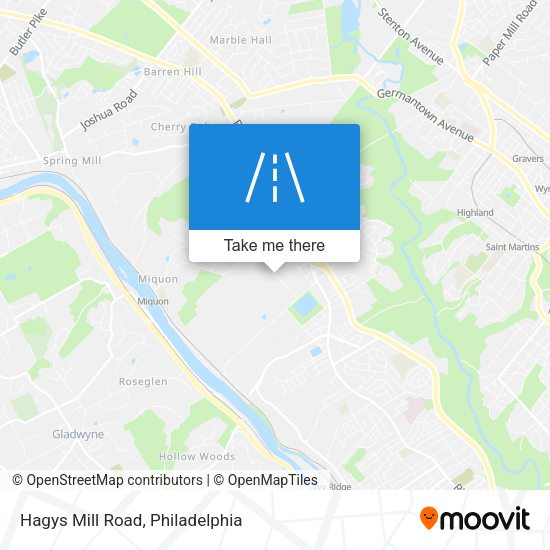 Mapa de Hagys Mill Road