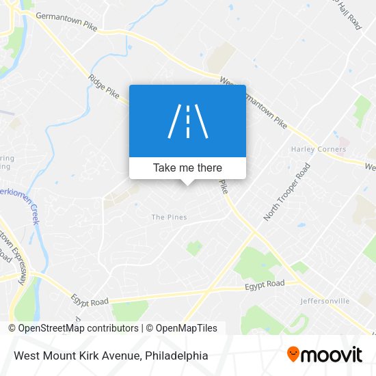 West Mount Kirk Avenue map