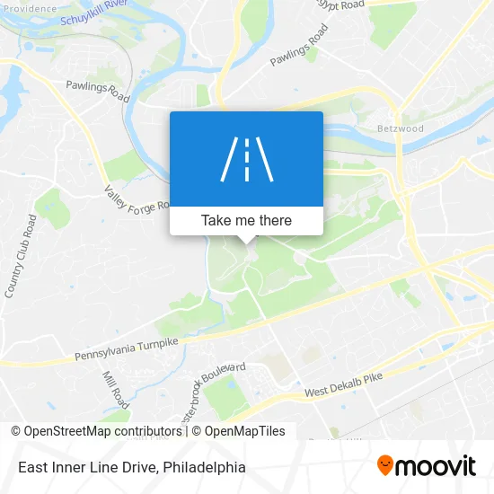 East Inner Line Drive map