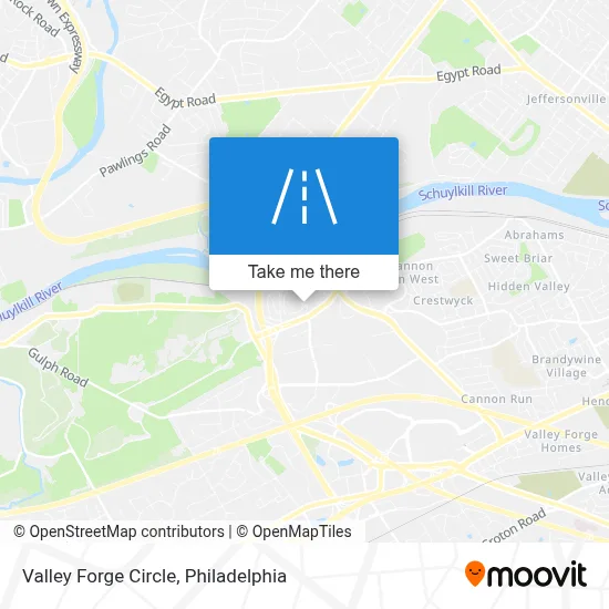 Valley Forge Circle map