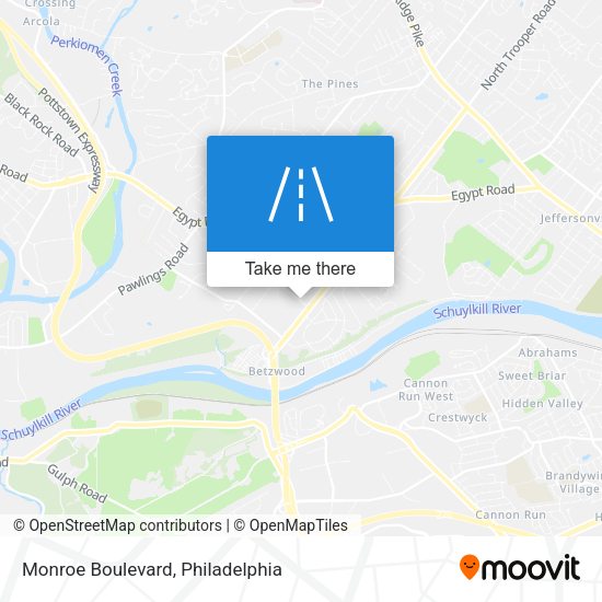 Monroe Boulevard map