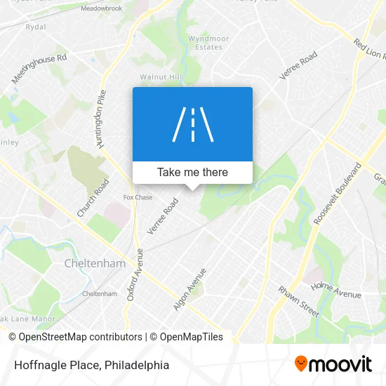 Hoffnagle Place map