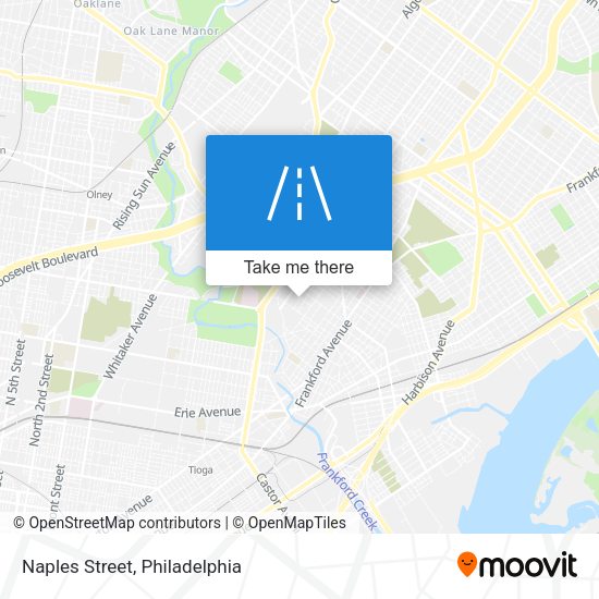 Mapa de Naples Street