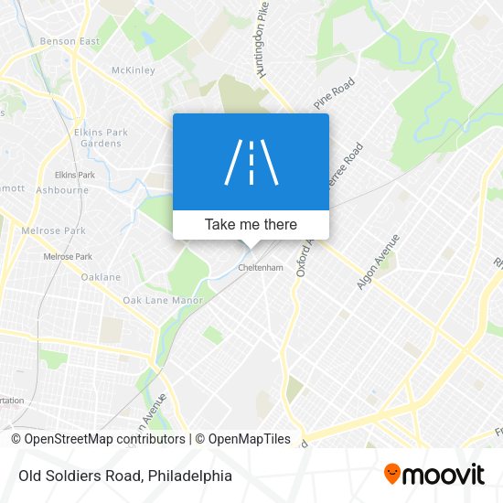 Mapa de Old Soldiers Road