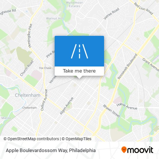 Apple Boulevardossom Way map