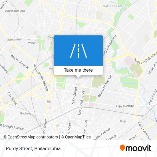Mapa de Purdy Street