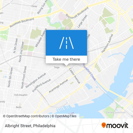 Albright Street map