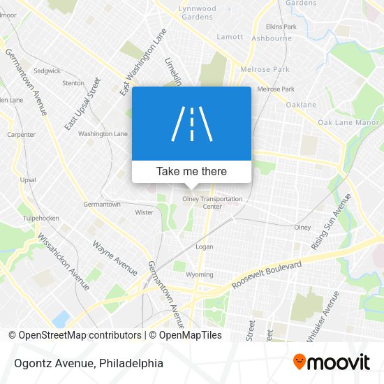Mapa de Ogontz Avenue