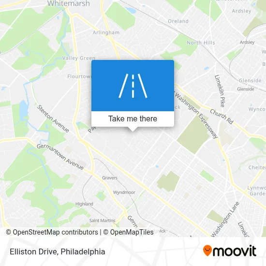 Elliston Drive map