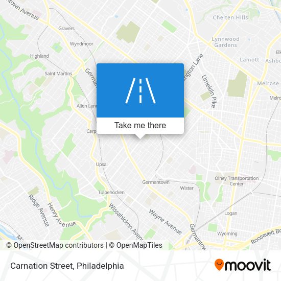 Mapa de Carnation Street