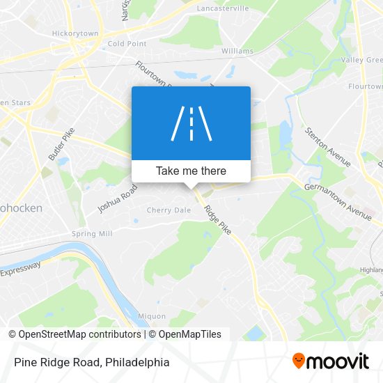 Pine Ridge Road map
