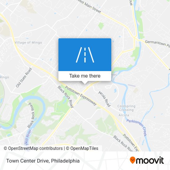 Town Center Drive map