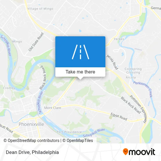 Dean Drive map