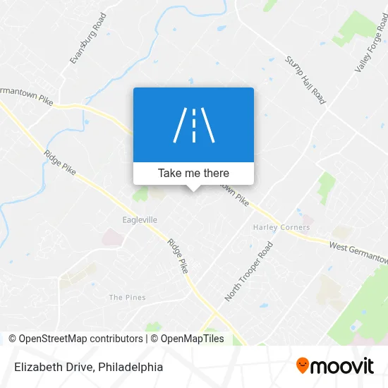 Elizabeth Drive map