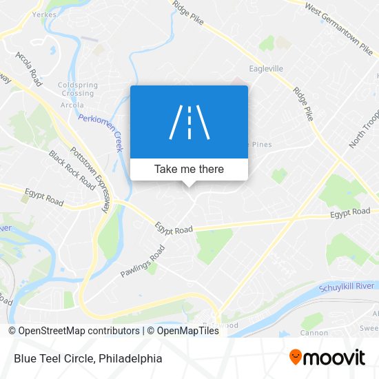 Mapa de Blue Teel Circle