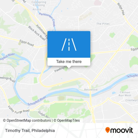 Timothy Trail map
