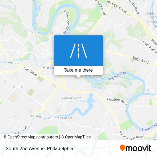 South 2nd Avenue map