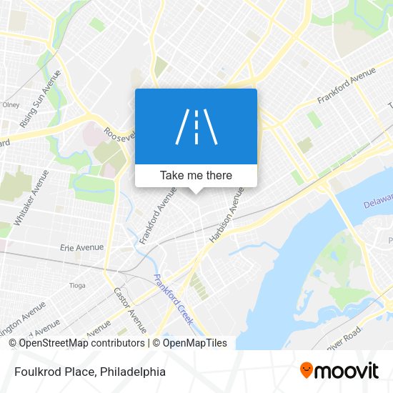 Foulkrod Place map