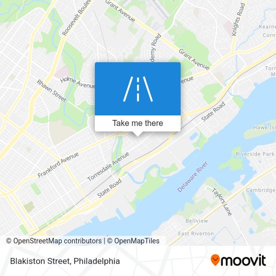 Blakiston Street map