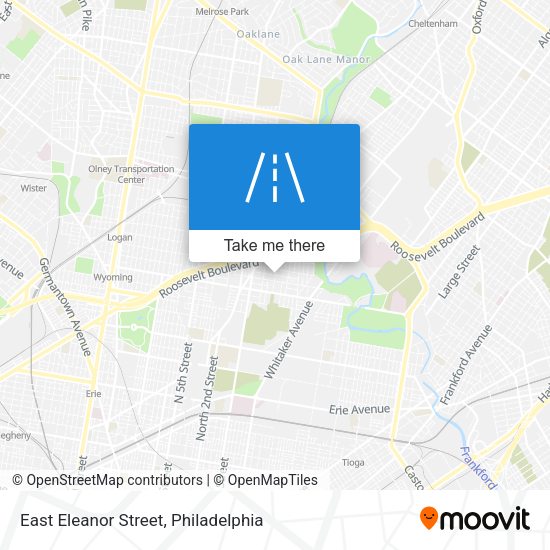 East Eleanor Street map