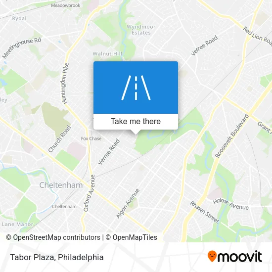 Tabor Plaza map