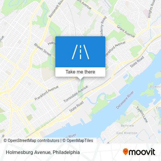 Holmesburg Avenue map