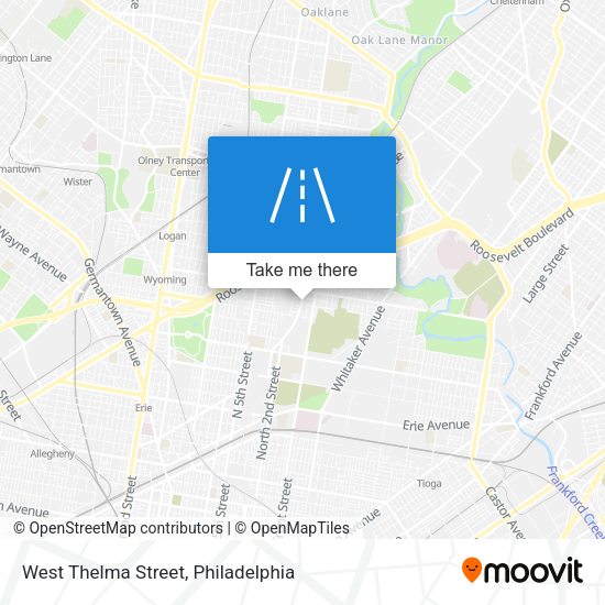 West Thelma Street map