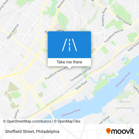 Sheffield Street map