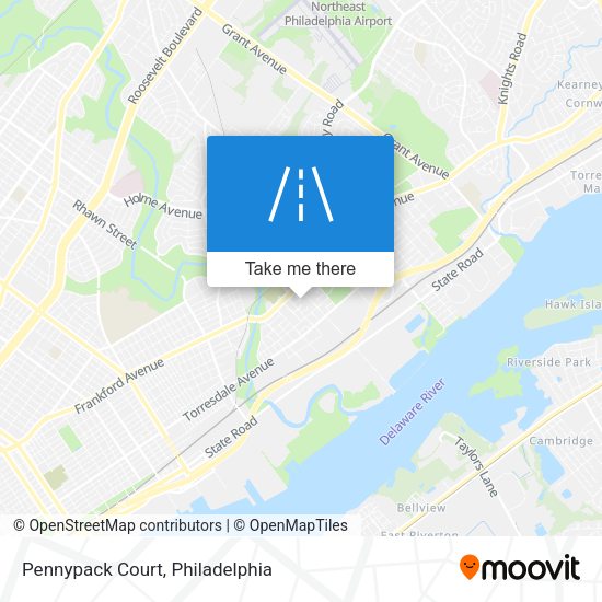 Mapa de Pennypack Court