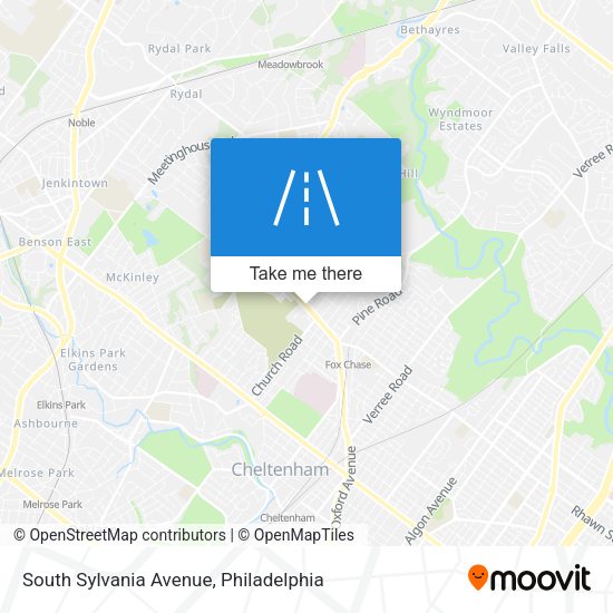 Mapa de South Sylvania Avenue