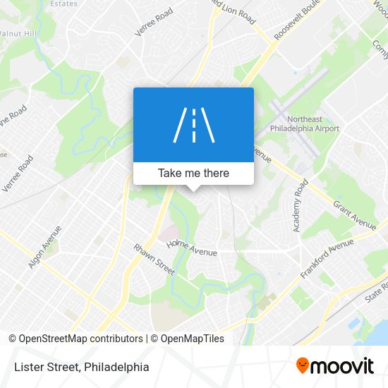 Lister Street map
