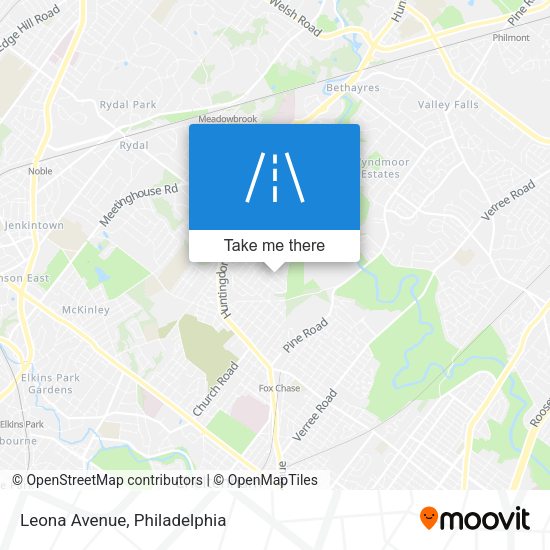 Mapa de Leona Avenue