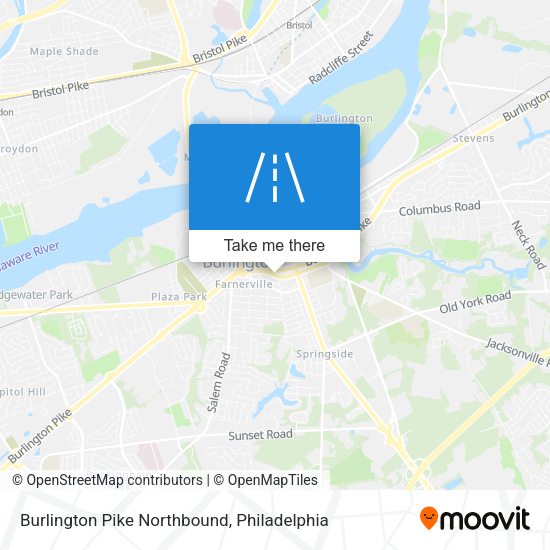 Mapa de Burlington Pike Northbound