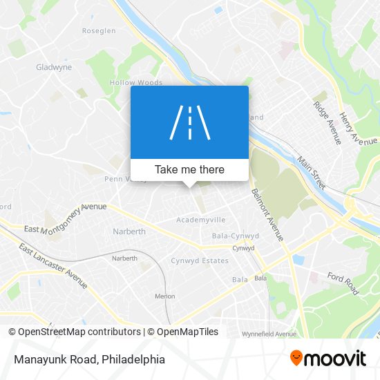 Mapa de Manayunk Road