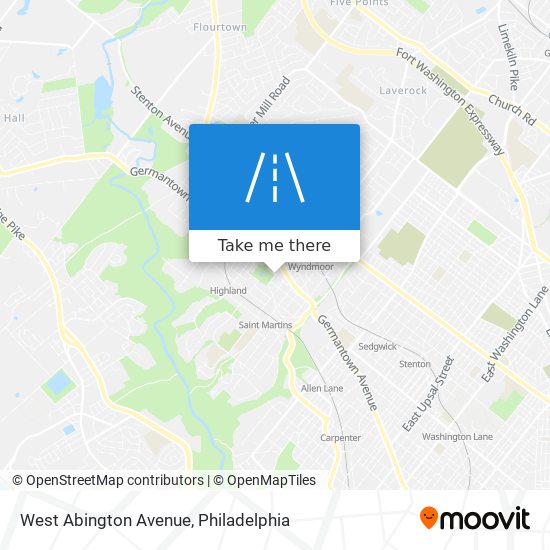 West Abington Avenue map