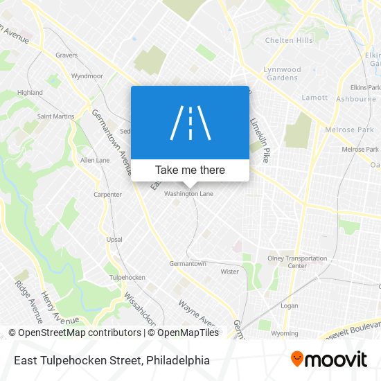 Mapa de East Tulpehocken Street