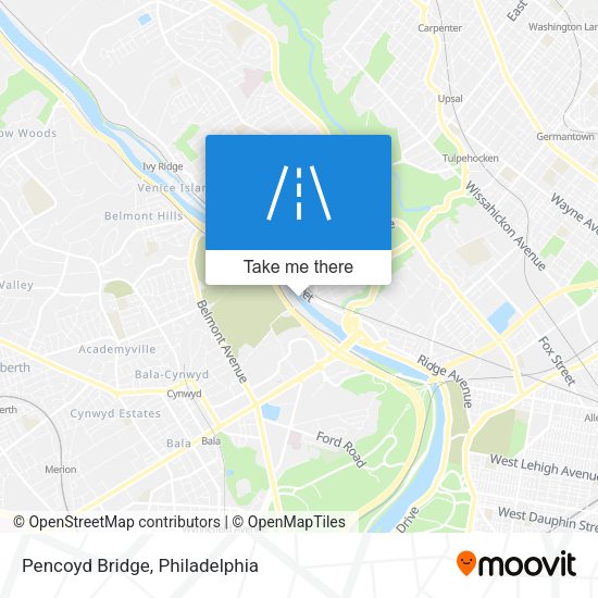 Mapa de Pencoyd Bridge